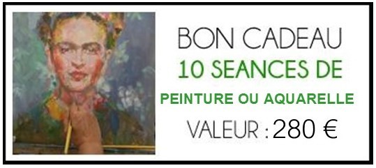 Bouton 10 seances de peinture ou aquarelle 1