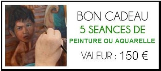 Bouton 5 seances de peinture ou aquarelle 1